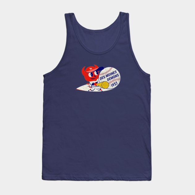 Defunct - Des Moines Demons Baseball Tank Top by LocalZonly